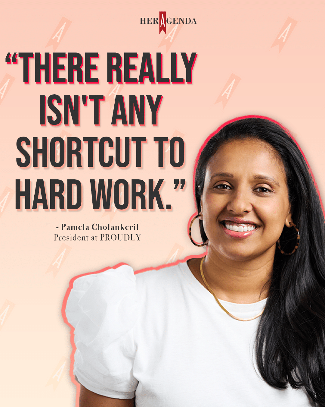 Pamela Cholankeril proudly