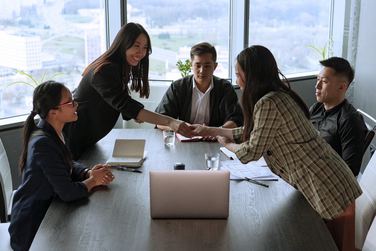 team in office