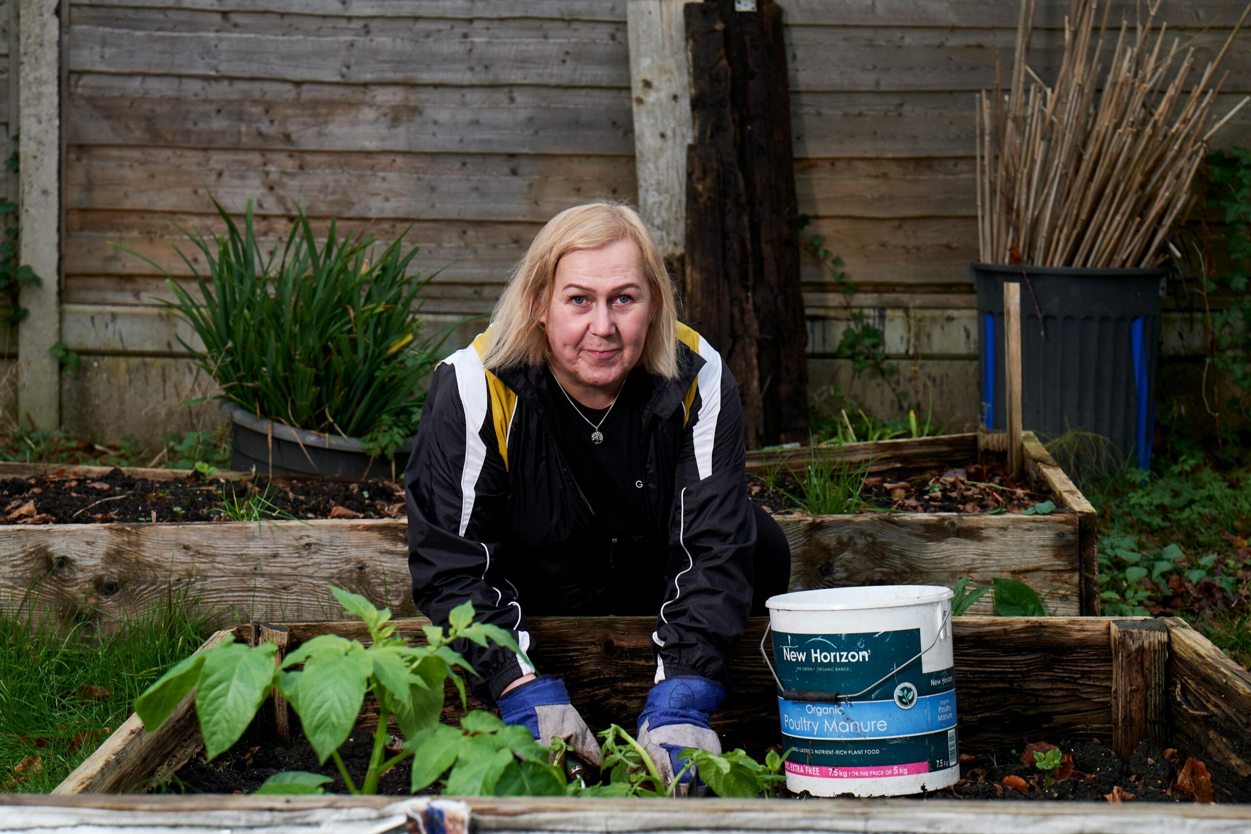 woman gardening