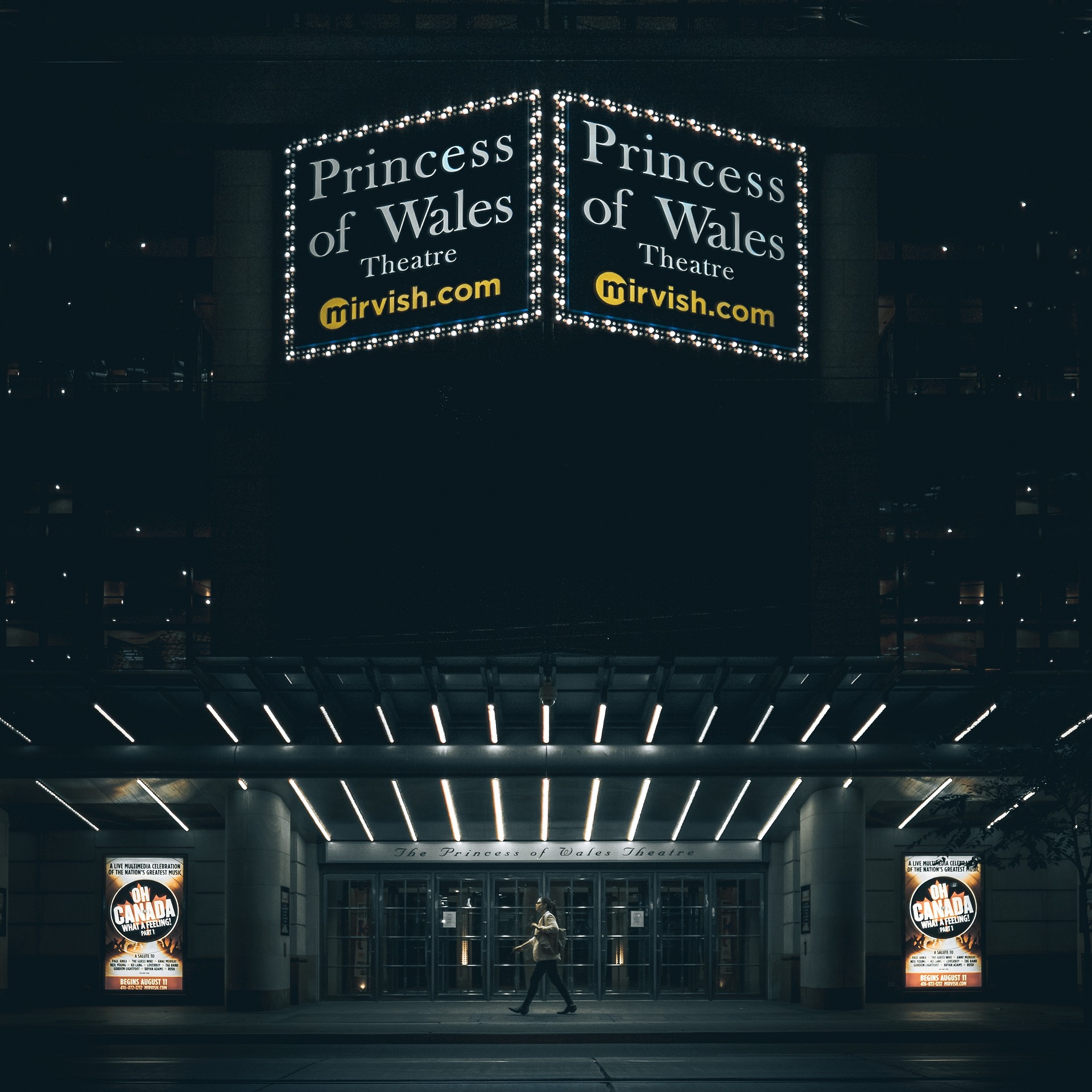 Broadway theater sign